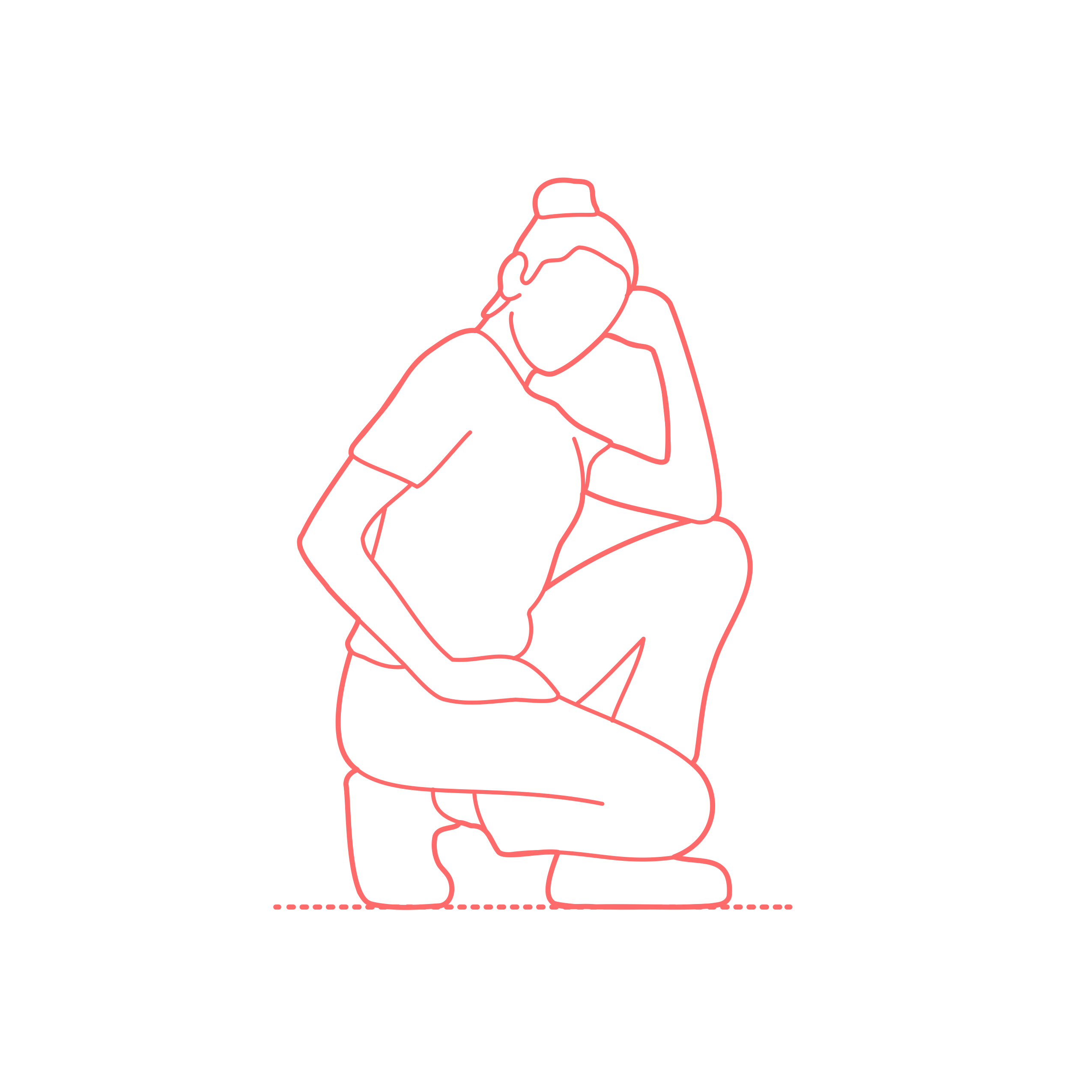 Humans Crouching Squatting Women Side Sketch Style Svg Vector Free Vectors